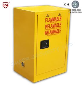 SSLSAFES | Kimyasal Depolama Kabinleri
 | Single Door Flammable Storage Cabinet with Distinct Safety Signs and Directions - 1