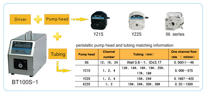 LEAD FLUID | Temel Hız - Değişken Peristaltik Pompa | BT100S -1 Basic Speed - 1