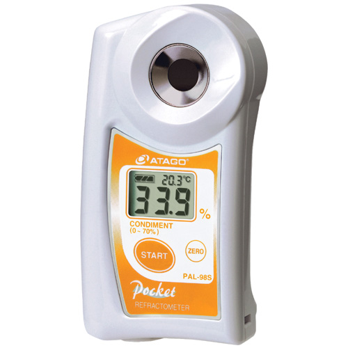 ATAGO | "Cep" Refraktometre PAL Özel Ölçü | Digital Hand-held "Pocket" Condiment Meter PAL-98S  - 1